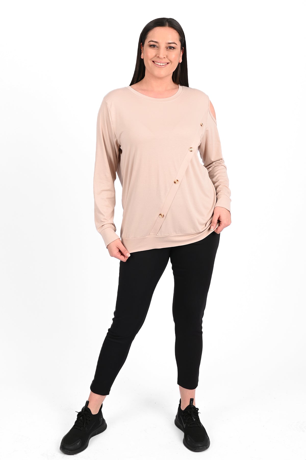 Bluza dama marimi mari cu capse 1390-23