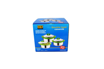 Set 3+1 Caserole termoizolante  D3148, culoare Negru