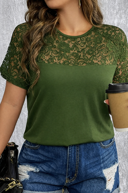 Tricou dama marimi mari cu dantela 1428-23