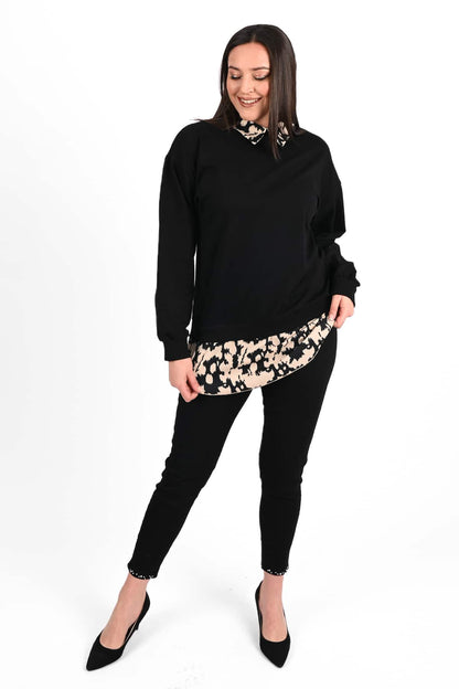 Bluza dama marimi mari cu imprimeu 1436-23
