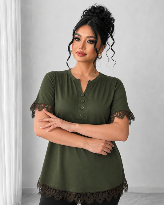 Tricou dama marimi mari cu dantela 1448-23