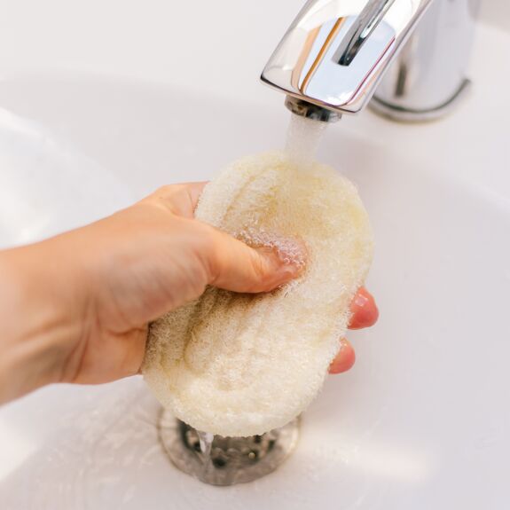 Suport pentru săpun din luffa