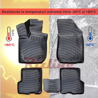 Covorase auto tip tavita Rizline 3D – Dacia Logan 2 MCV (2013–2024) – Set fata + spate