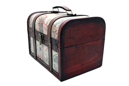 Cutie din lemn in forma de cufar, Naimeed, D171, 27*19*19 cm