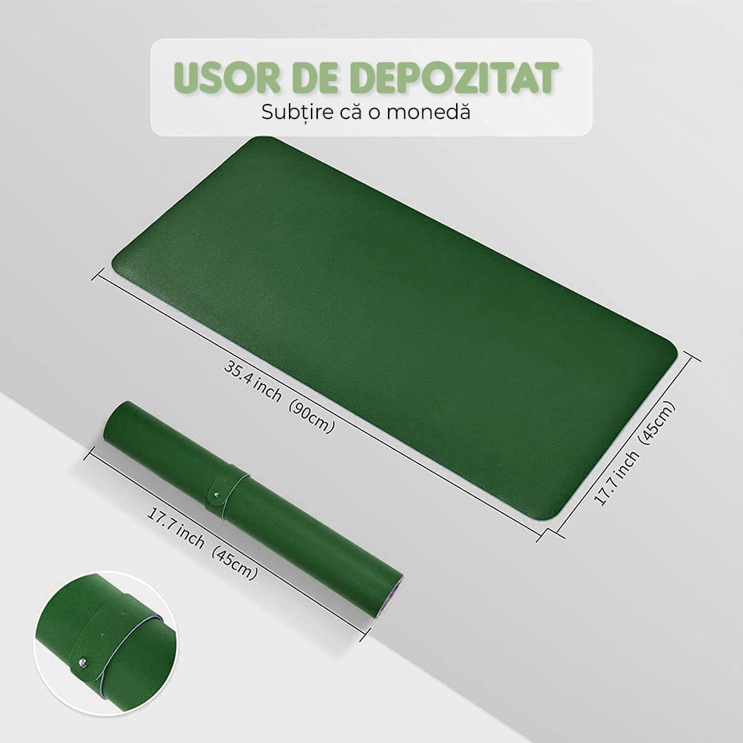 Mousepad office XXL Timebox, 90x45 cm, margini cusute impermeabil