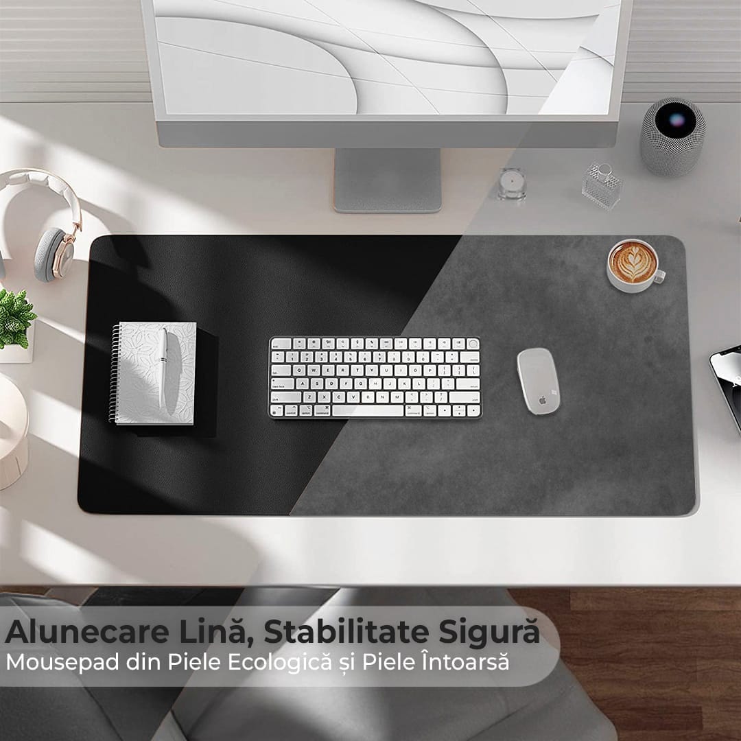Mousepad office XXL Timebox, 120 x 60 cm, margini cusute impermeabil