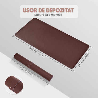 Mousepad office XXL Timebox, 90 x 45 cm, margini cusute impermeabil