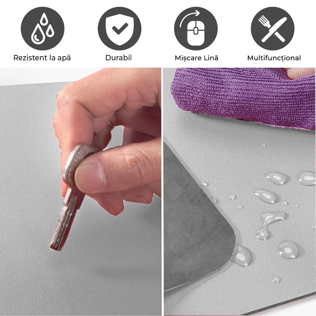 Mousepad office XXL Timebox, 90 x 45 cm, margini cusute impermeabil