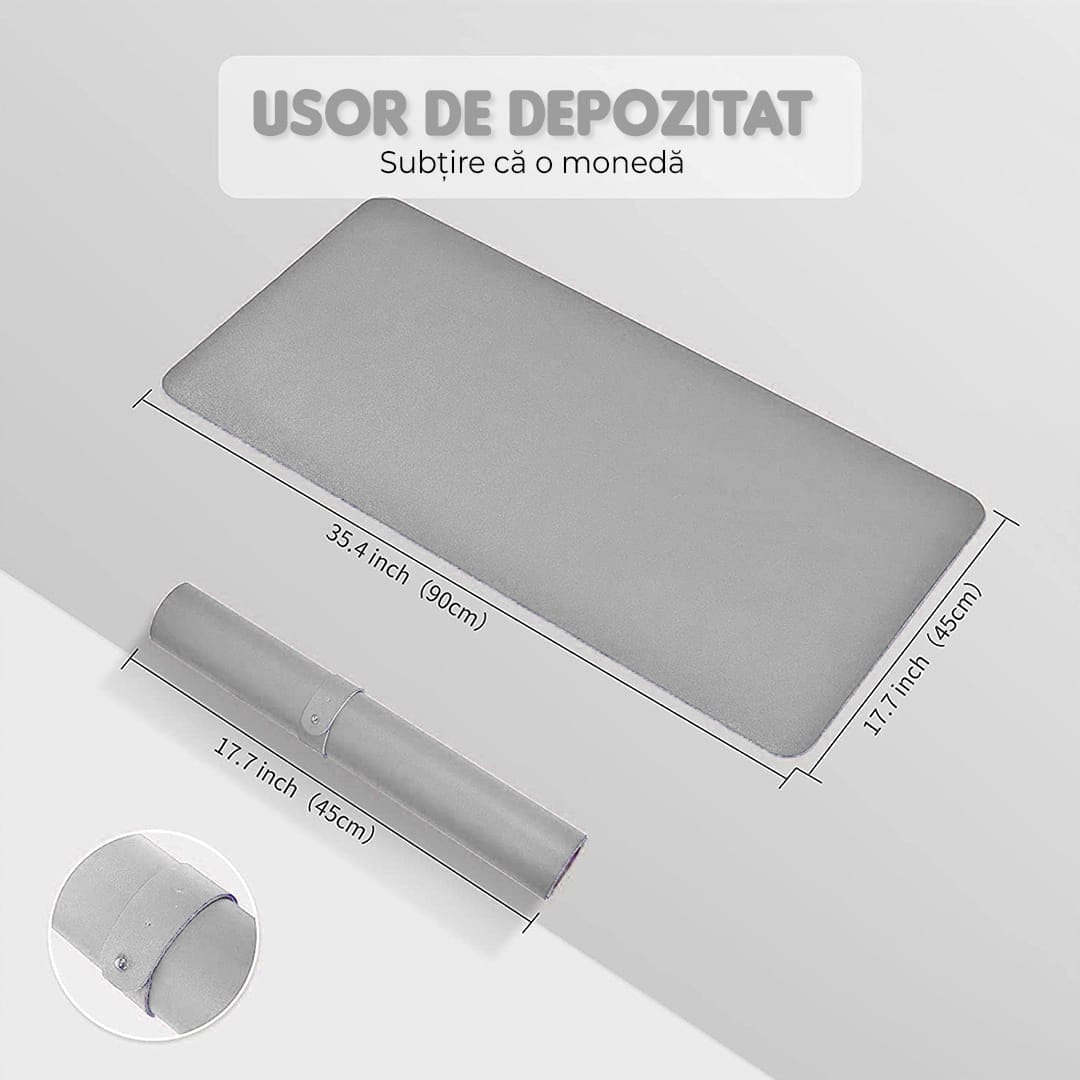 Mousepad office XXL Timebox, 90 x 45 cm, margini cusute impermeabil