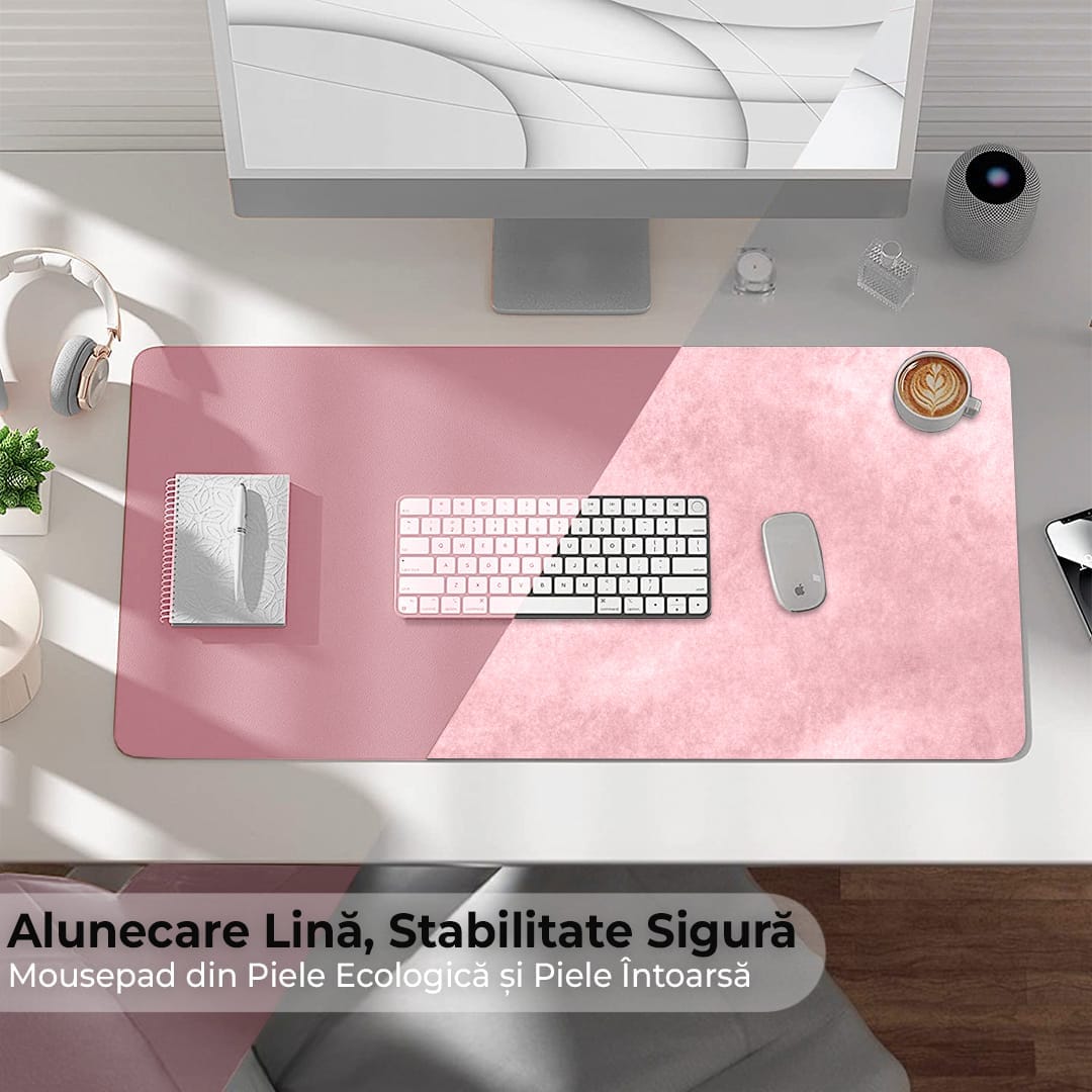 Mousepad office XXL Timebox, 80 x 40 cm, margini cusute impermeabil