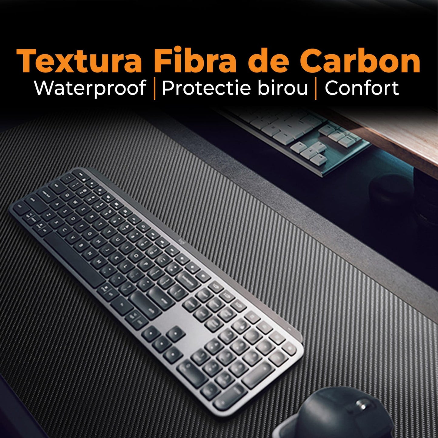 Mousepad gaming XXL Timebox, 120 x 60 cm, impermeabil