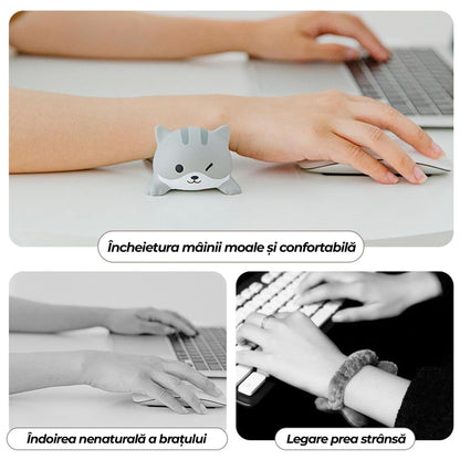 Mousepad tip suport de incheietura, Moale, Comfortabil pentru tastatura, Mouse