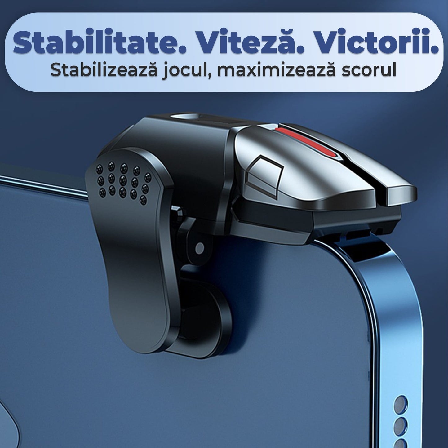 Triggere gaming pentru telefon, tableta, Fortnite, Call of duty -, Gri
