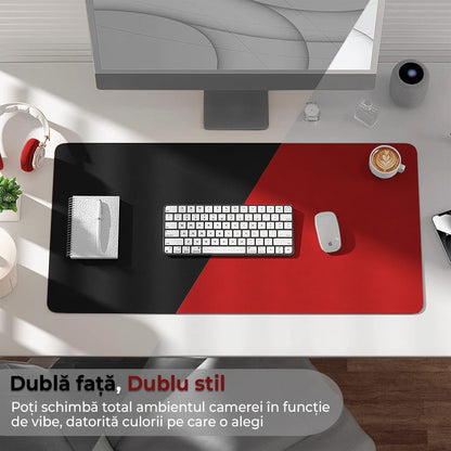 Mousepad office XXL Timebox, 140x60 cm, margini cusute impermeabil