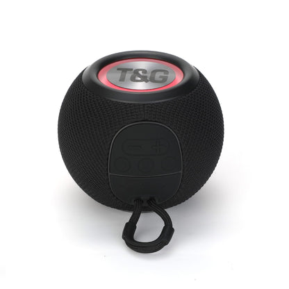 Boxa portabila, Bluetooth, Sunet surround 360, RGB, 1200mah, Negru