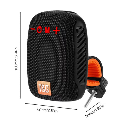 Boxa portabila cu suport fix, Bluetooth, 500mAh, Waterproof IPX5, Negru