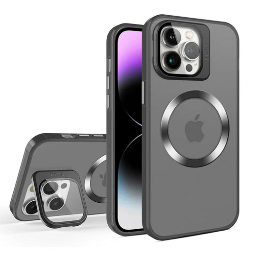 Husa de protectie Timebox, iPhone 15 Pro Max, Magsafe, Protectie camera, Negru