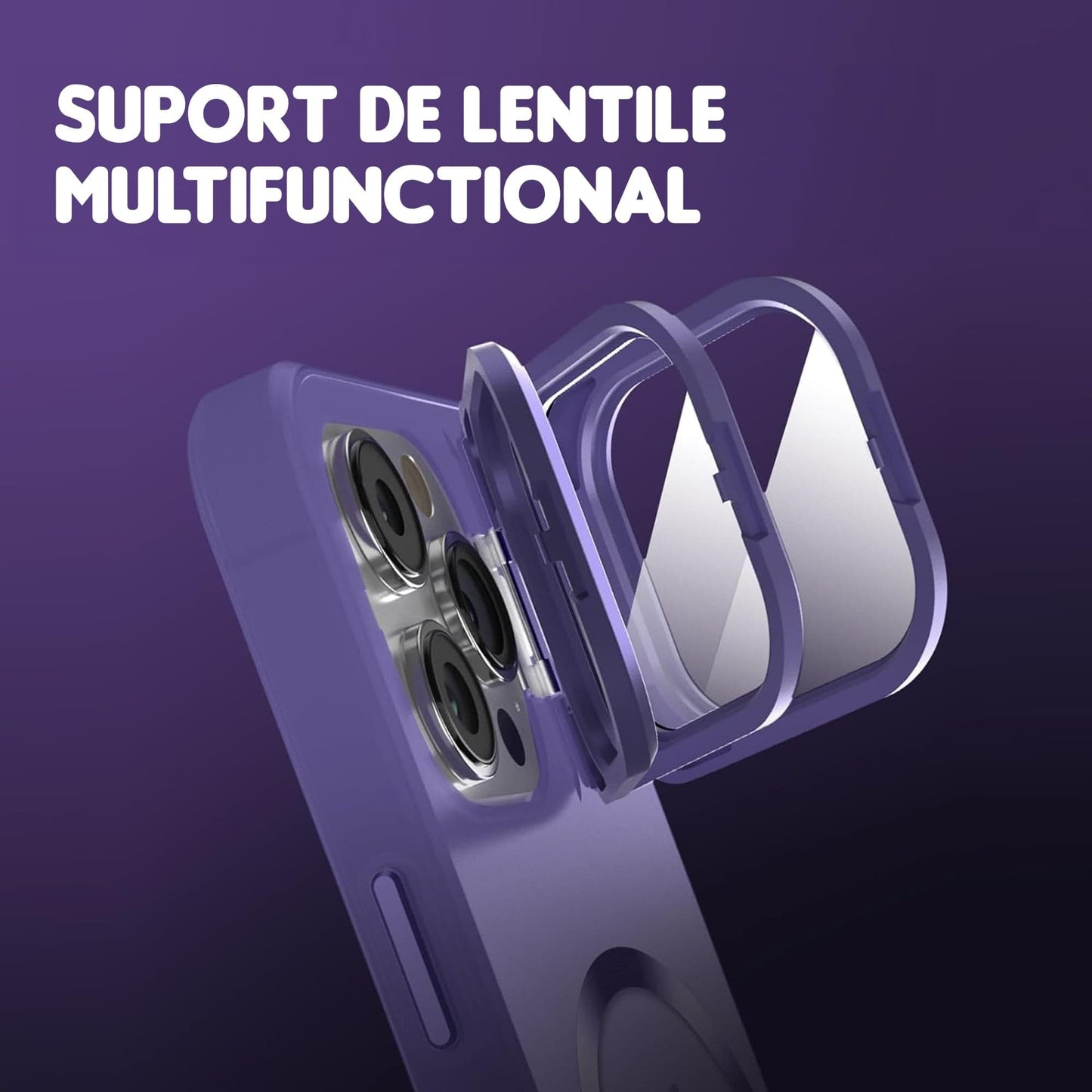 Husa de protectie Timebox, iPhone 15 Pro Max, Magsafe, Protectie camera, Mov