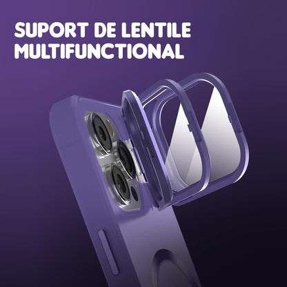 Husa de protectie Timebox, iPhone 15 Pro Max, Magsafe, Protectie camera, Mov
