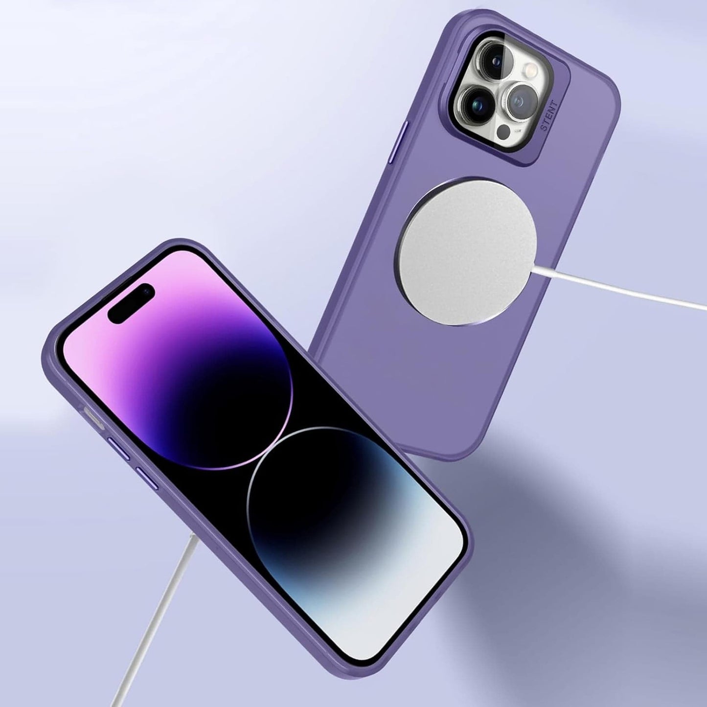 Husa de protectie Timebox, iPhone 15 Pro Max, Magsafe, Protectie camera, Mov