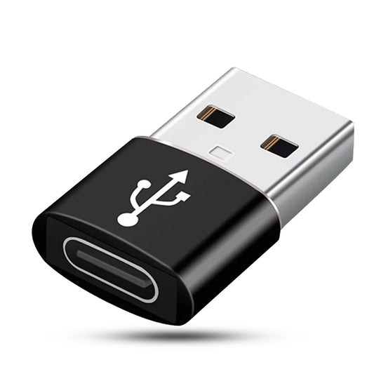 Adaptor OTG Timebox, USB-C la USB, Fast Charging si Transfer Date, Negru