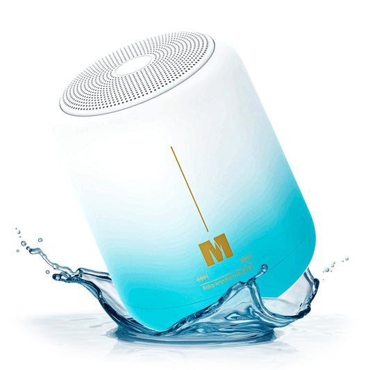 Boxa portabila cu lumini RGB, Bluetooth, Sunet surround 360, 1200mah, Albastru
