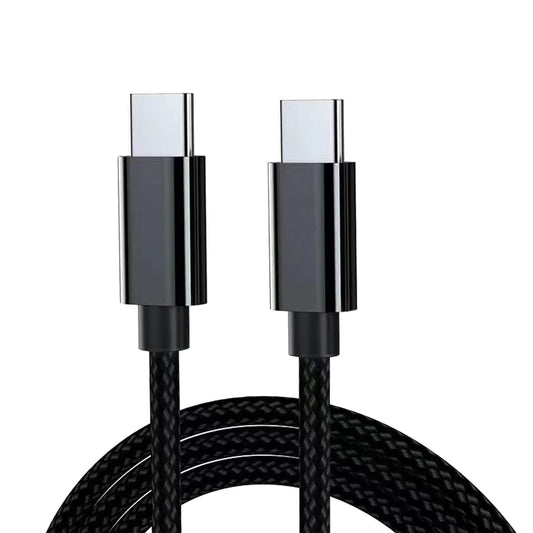 Cablu Date si Incarcare Rapida Timebox, Type-C la USB-C, 1m, Samsung, Negru