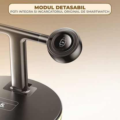 Incarcator Wireless 4 in 1 Timebox, 5W, multifunctional, Fast Charge 22, Samsung
