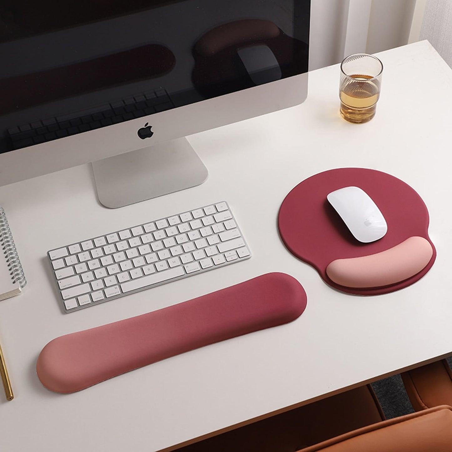 Mousepad ergonomic cu Spuma cu Memorie pentru, Rosu
