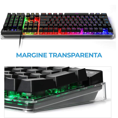 Kit Tastatura, Mouse Gaming RGB, 104 taste, Negru