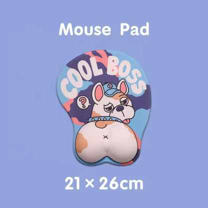 Mousepad ergonomic, Stil Catel Bulldog