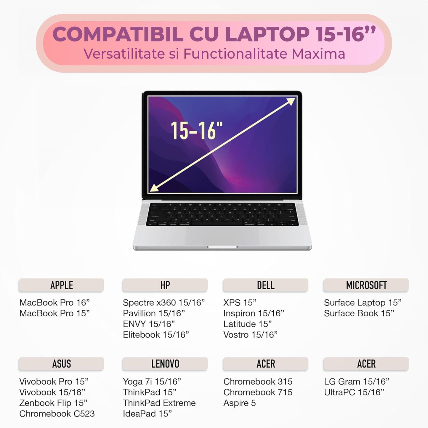 Geanta Laptop portabila Timebox, 14'', 16'' inch, Ultrabook, Verde
