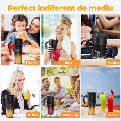 Mini blender electric Timebox, compact, multifunctional, storcator Smoothie, Alb