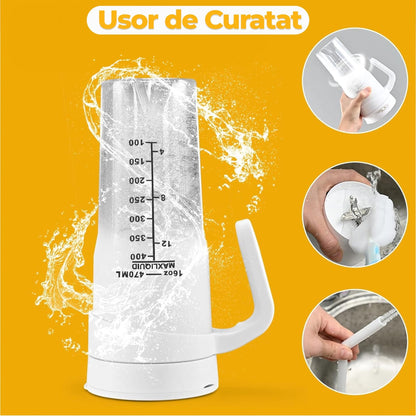 Mini blender electric Timebox, compact, multifunctional, storcator Smoothie, Alb