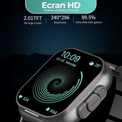 Ceas Smartwatch cu Casti Bluetooth incorporate, Monitorizare activitati fizice