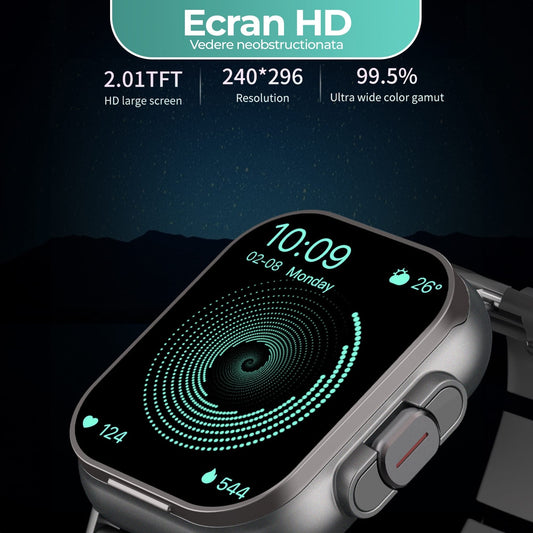 Ceas Smartwatch cu Casti Bluetooth incorporate, Monitorizare activitati fizice