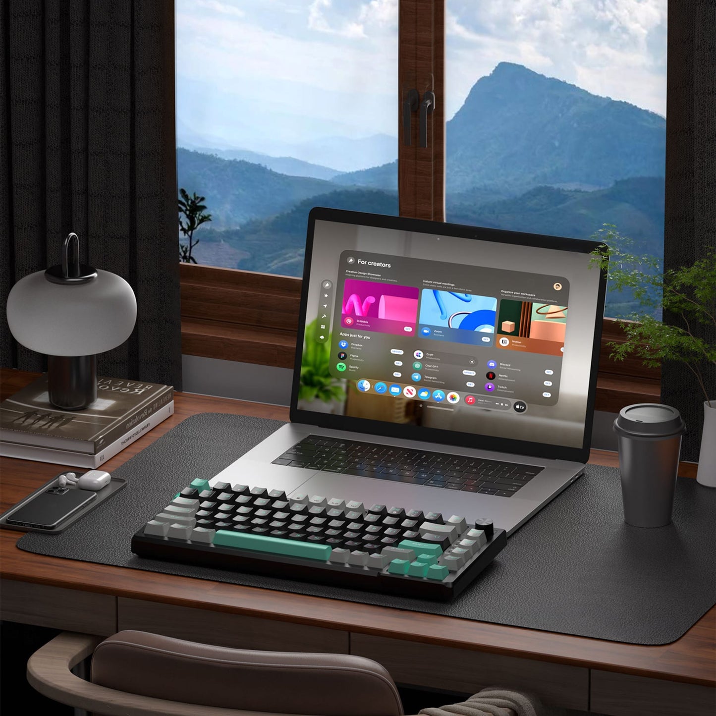 Tastatura Mecanica Gaming Timebox, Blue Switch, 75%, Hot-Swap, TKL, Negru