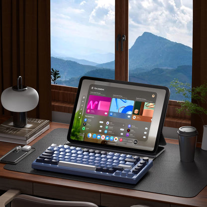 Tastatura Mecanica Gaming Timebox, Blue Switch, 75%, Hot-Swap, TKL, Albastru
