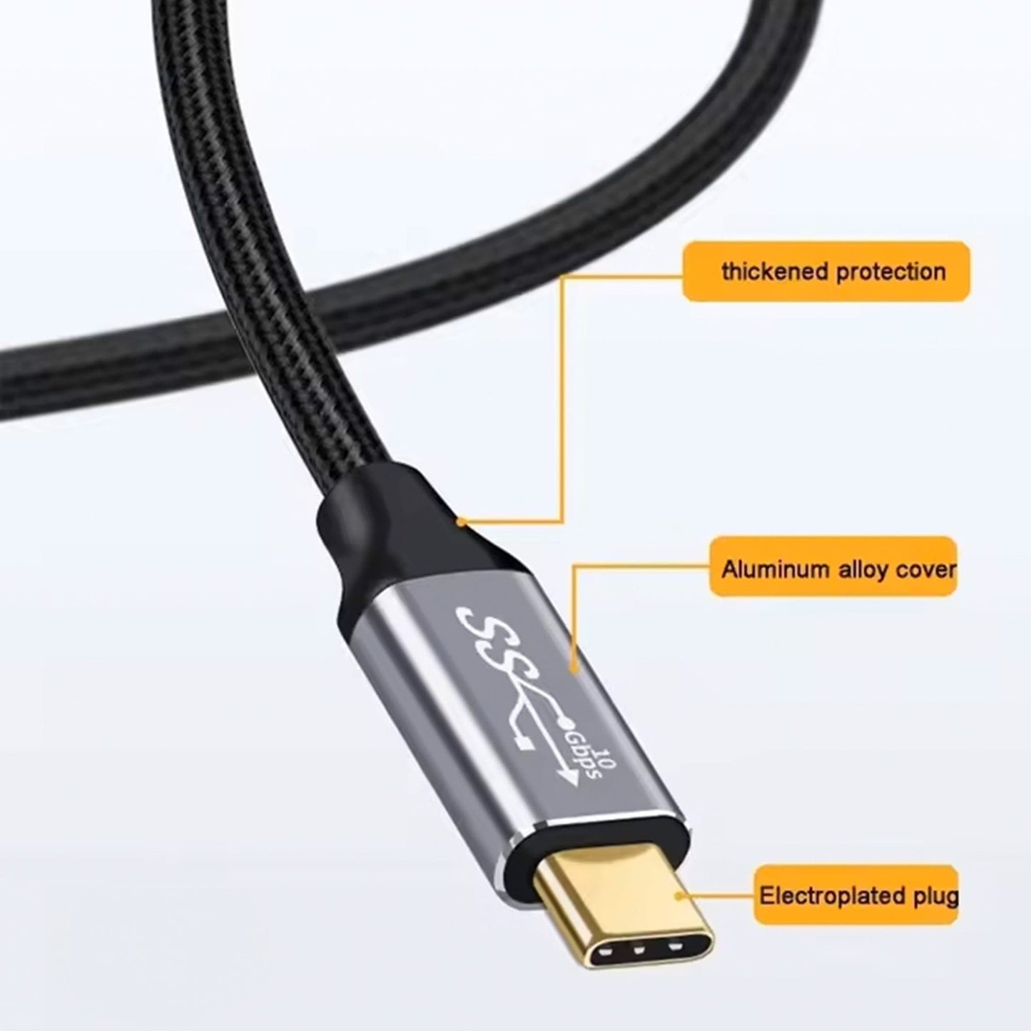 Cablu de date si Incarcare Rapida Timebox, 100W, 2m, Prelungire USB 3, 10Gbps