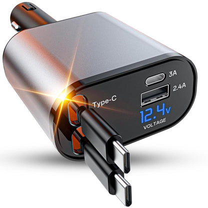 Incarcator auto 66W Super Fast Charge 4 in 1 Timebox