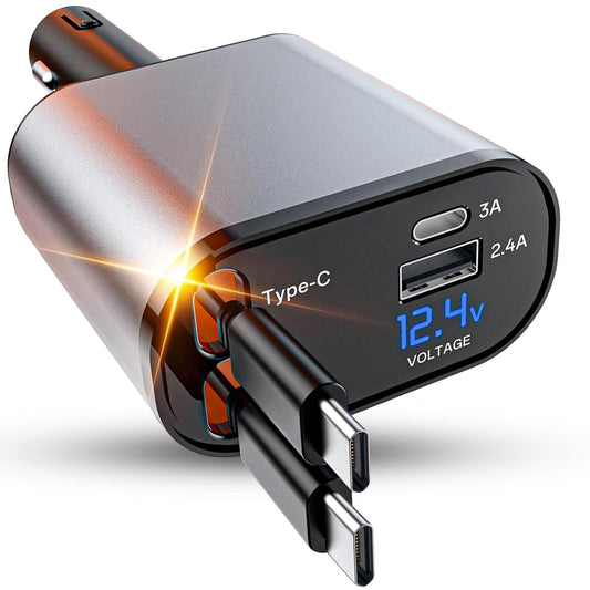 Incarcator auto 66W Super Fast Charge 4 in 1 Timebox
