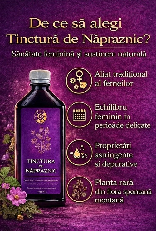 Tinctură de Năpraznic – Sănătate Feminină și Susținere Naturală | 500ml