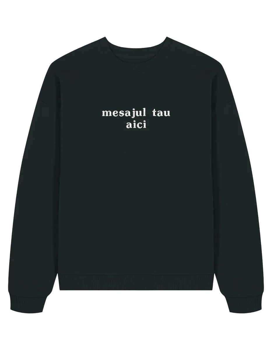 Sweatshirt personalizat font basic
