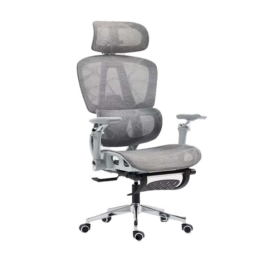 Scaun birou ergonomic Timebox, 360°, 9D armrest, 8D tetiera, Gri