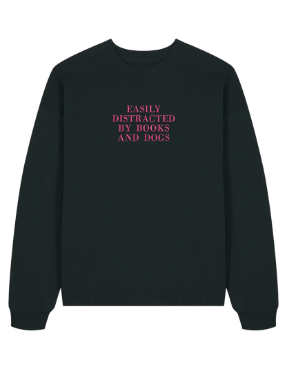 Distracted sweatshirt bookish