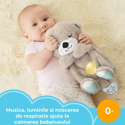 Pachet Timebox, Pliabil, 4 roti, Lumini si respiratie, 0+ luni, Maro