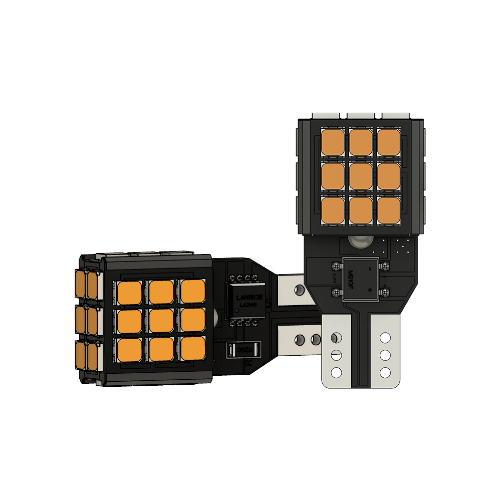 Set 2 x bec LED T15 W16W WY16W LUSMAR™ 1100 lm, Canbus - fara eroare - off-road