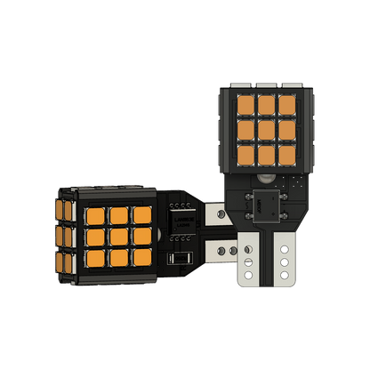Set 2 x bec LED T15 W16W WY16W LUSMAR™ 1100 lm, Canbus - fara eroare - off-road