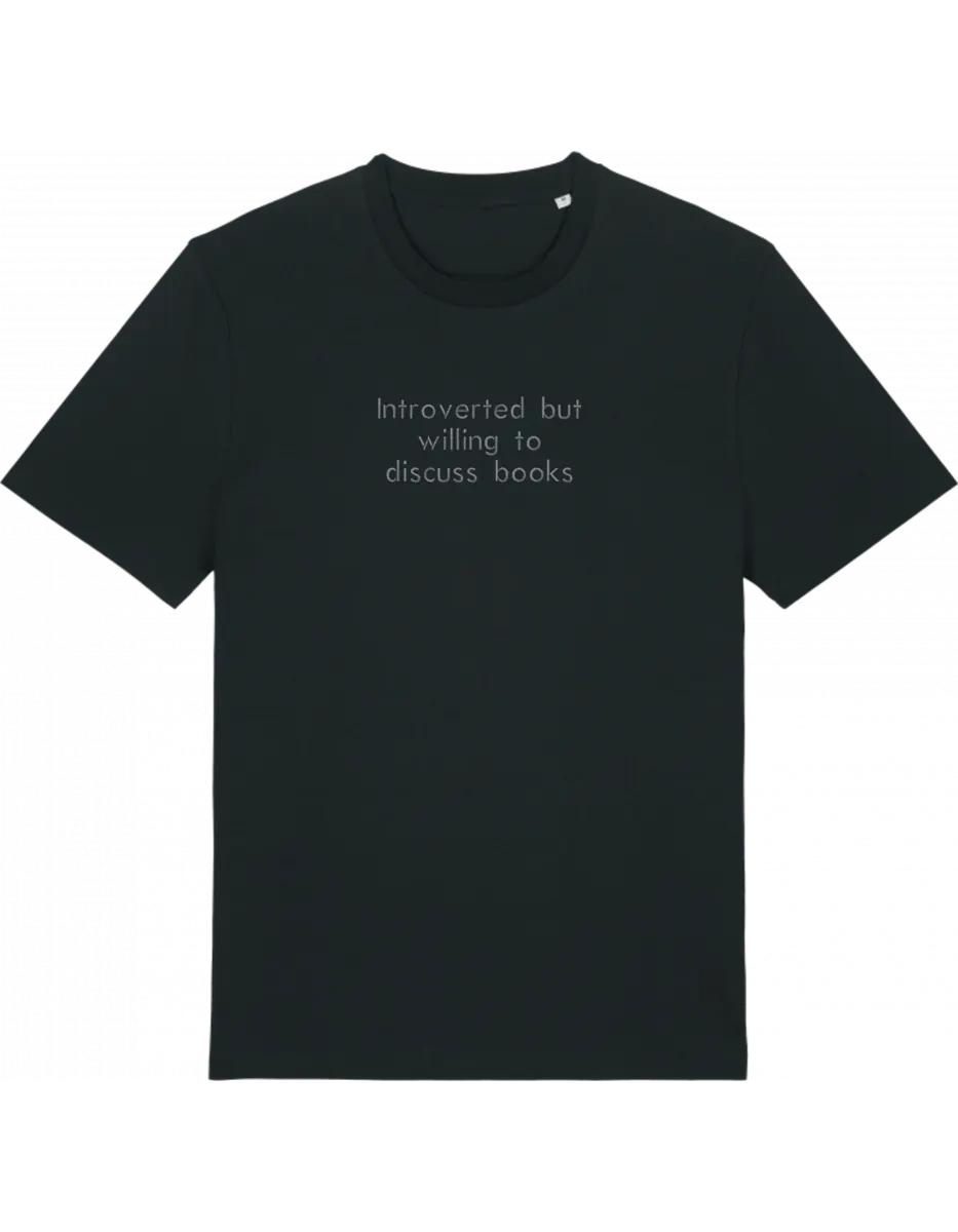 Introverted tricou bookish