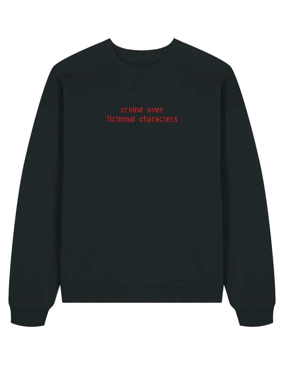 Fictional characters sweatshirt bookish